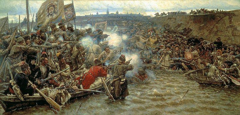 Vasily Surikov Conquest of Siberia by Yermak china oil painting image